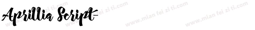 Aprillia Script字体转换